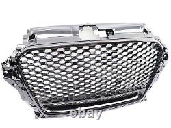 Sports grill honeycombs radiator grille black gloss for Audi A3 8V 2012-2016 not S-Line