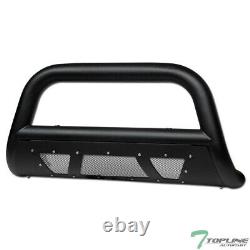 Topline For 1997-2003 F150/Expedition Studded Mesh Bull Bar Guard Textured Blk