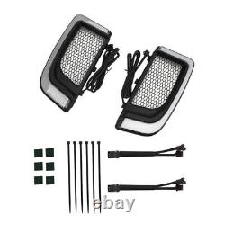 Tracer LED Lower Fairing/Lower Grills Lights For Electra FLH/T Road Glide Blk