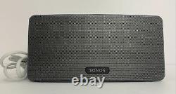 Used Sonos Play 3 Wireless Smart Home Speaker Black withGray Grill
