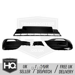 VW T6.1 Transporter Gloss Black Lower Grille / Bumper Inserts (2020-current)
