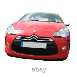Zunsport Citroen DS3 2008-2010 Front BLACK Lower Grille Without Chrome