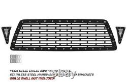 Aftermarket Custom Steel Grille Briques Fits 2005-2011 Toyota Tacoma Truck Grill
