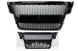 Audi A4 B8 2009-12 Honeycomb Grill Radiator Grill Noir Maille Brillant Grill Rs4 S Ligne