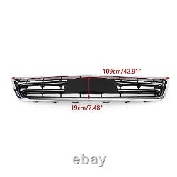 Avant Bumper Grille Grill Fit Chevrolet Impala 2014-2020 Chrome Blk 23455348 A9