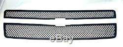 Black Horse 2007-2013 Chevrolet Avalanche Overlay Grille Trims Gloss Black