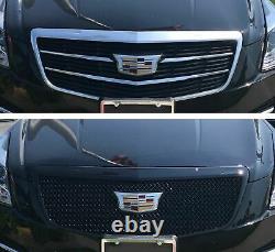 Black Horse 2015-2018 Cadillac Ats Overlay Grille Trims Gloss Black