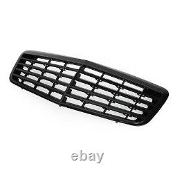 Bumper Grille Grill Fit Mercedes Benz W211 E350 500 07-09 Amg Gloss Blk B2
