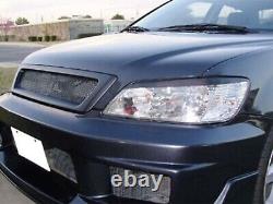 Cache de grille de pare-chocs avant en fibre de carbone pour Mitsubishi Lancer Cedia 2002-2003 BLK