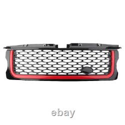 Cadre noir bord rouge Grille avant en maille adaptée pour Land Rover RRS 2005-2009 07 08