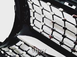 Calandre De Radiateur Avant Diamant Noir Pour Mercedes Benz Classe C W205 14-18 De L'abs