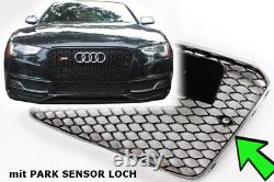 Calandre Radiateur Pour Grille De Lifting Audi A5 Black Chrome Pare-chocs S5 Grill Rs 5