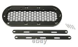 Calandre de radiateur, grille en nid d'abeille, calandre avant en noir brillant pour Audi A6 4F C6 avec support d'emblème