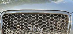 Convient uniquement à Audi A3 8P S-Line grille de radiateur en nid d'abeille avec support d'emblème de calandre