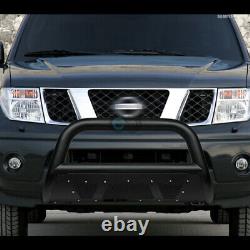 Fit 04-12 Colorado/canyon Textured Blk Studded Mesh Bull Bar Bumper Grille Guard