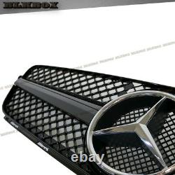 Fit Benz 08-14 W204 Bumper Avant C-sedan Remplacer Grille Set- Look Noir Brillant Sl