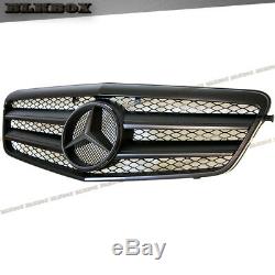 Fit Benz 10-13 Avant W212 E-sedan Pare-chocs Remplacée Grille- Tous Matte Black A Look