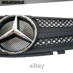 Fit Benz Sl 03-06 R230-convertible Pare-choc Avant Grille Ch Peinture Mat Laque Noir