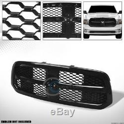 Fits 13-18 Dodge Ram 1500 Glossy Blk Oe Honeycomb Mesh Pare-chocs Avant Grill Grille