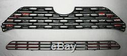 Fits 2019 2020 Toyota Rav4 Gloss Black Snap On Grille Overlay Grill Avant Couverture