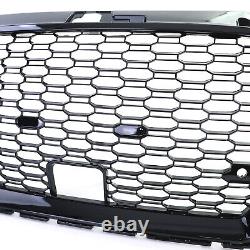 Grille De Radiateur De Sport En Nid D'abeille Gril Noir Brillant Pour Audi A3 8v 16-20 Avec Acc