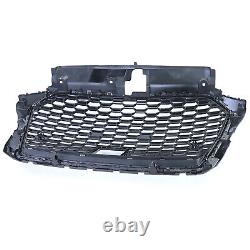 Grille De Radiateur De Sport En Nid D'abeille Gril Noir Brillant Pour Audi A3 8v 16-20 Avec Acc