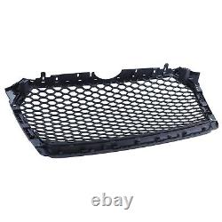 Grille Radiateur Honeycomb Sport Sans Emblème Noir Mat Pour Audi A4 B9 8w 15-19