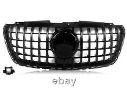 Grille avant Grill Panamericana Gt pour Sprinter W907 W910 Amg Noir Cam