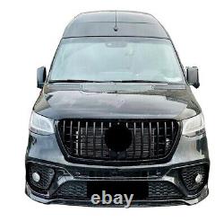 Grille avant Grill Panamericana Gt pour Sprinter W907 W910 Amg Noir Cam