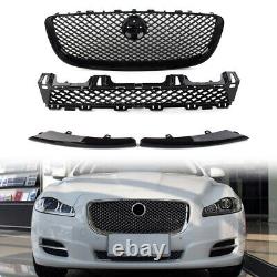 Grille avant noire 4 pièces pour Jaguar XJ 10-15