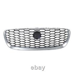 Grille de maille supérieure de pare-chocs avant d'entrée d'air chromé pour Jaguar XF 2016-2019