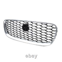 Grille de maille supérieure de pare-chocs avant d'entrée d'air chromé pour Jaguar XF 2016-2019