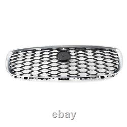 Grille de maille supérieure de pare-chocs avant d'entrée d'air chromé pour Jaguar XF 2016-2019