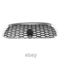 Grille de maille supérieure de pare-chocs avant d'entrée d'air chromé pour Jaguar XF 2016-2019