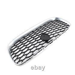 Grille de maille supérieure de pare-chocs avant d'entrée d'air chromé pour Jaguar XF 2016-2019