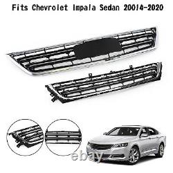 Grille de pare-chocs avant pour Chevrolet Impala 2014-2020, chromée et noire, 23455348 B2