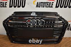 Grille de radiateur Audi A3 8V avec encoche pour capteur de radar noir 8V383651AB original