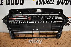 Grille de radiateur Audi A3 8V avec encoche pour capteur de radar noir 8V383651AB original