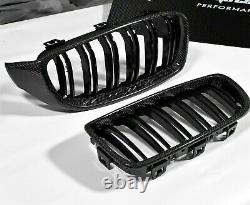 Grille de radiateur avant en carbone MAX Kidneys Ornamental pour BMW M3 F80 Série 4 F32 F36 M4 F82