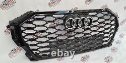 Grille de radiateur d'origine Audi Q3 83F Sportback S-Line en noir, grille avant 83F853651A.