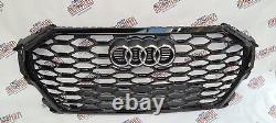 Grille de radiateur d'origine Audi Q3 83F Sportback S-Line en noir, grille avant 83F853651A.