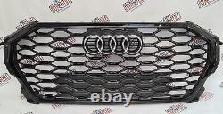 Grille de radiateur d'origine Audi Q3 83F Sportback S-Line en noir, grille avant 83F853651A.