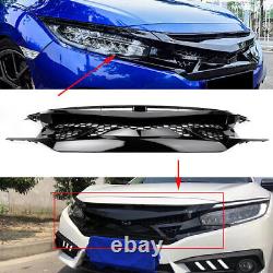 Grille de radiateur en maille pour Honda Civic 2019-2020 TOUS LES MODÈLES Noir Brillant