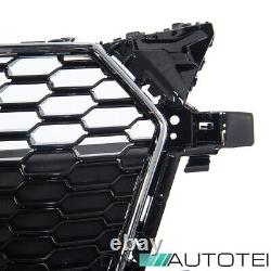 Honeycomb Grill En Nid D'abeille Noir Chrome Grille Complète Pour Audi Tt 8s Fv Pas Rs