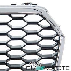 Honeycomb Grille De Radiateur Noir Chrome Convient Audi A7 4g C7 De 14-18 Pas Rs7