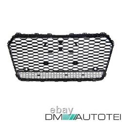 Honeycomb Grille De Radiateur Noir Chrome Convient Audi A7 4g C7 De 14-18 Pas Rs7