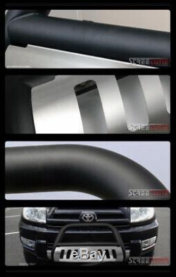 Pour 03-09 Toyota 4runner / Gx470 Matte Blk Bull Bar Grill Grille Bumper Garde + Skid