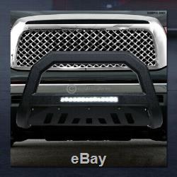 Pour 2009-2018 Dodge Ram 1500 Texturé Blk Avt Aluminium Led Bull Bar Garde Grille