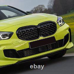 Pour BMW Série 1 F40 2019-2023 Grille avant de calandre en forme de diamant style brillant noir