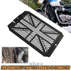 Pour Bonneville Pour Bobber Speedmaster Blk Moto Radiateur Grille Garde Bt